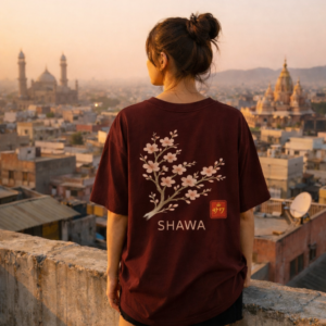 Maroon Heavyweight Oversized T-Shirt Sakura Edition